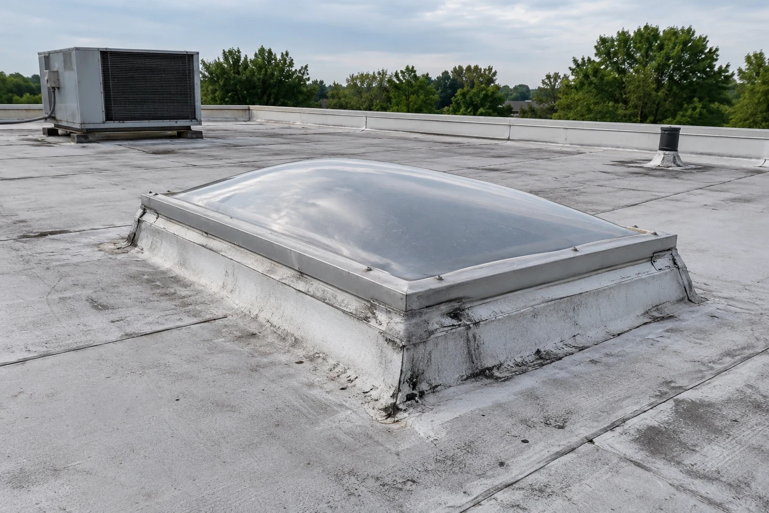 Commercial Skylight and Penetration Flashing in Denton, TX